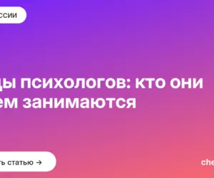 Обложка: Виды психологов: кто они и чем занимаются