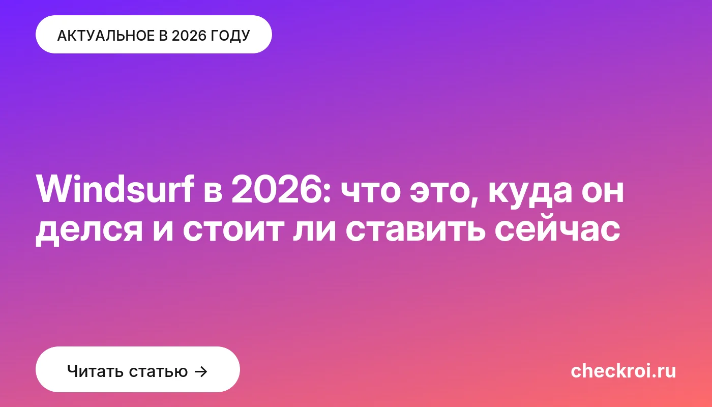 Обложка: Windsurf в 2026: что это, куда он делся и стоит ли ставить сейчас