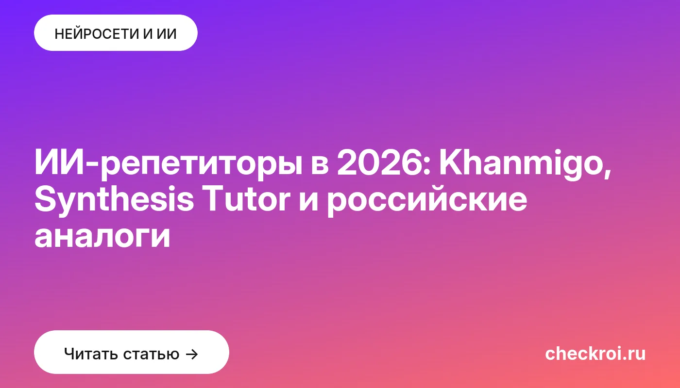 Обложка: ИИ-репетиторы в 2026: Khanmigo, Synthesis Tutor и российские аналоги