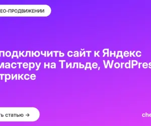 Обложка: Как подключить сайт к Яндекс Вебмастеру на Тильде, WordPress и Битриксе