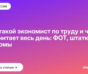 Обложка: Кто такой экономист по труду и что он считает весь день: ФОТ, штатка и нормы