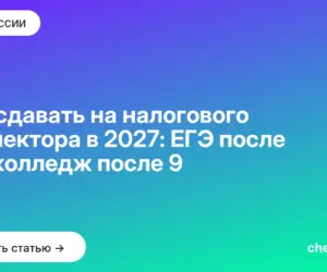 Обложка: Что сдавать на налогового инспектора в 2027: ЕГЭ после 11 и колледж после 9