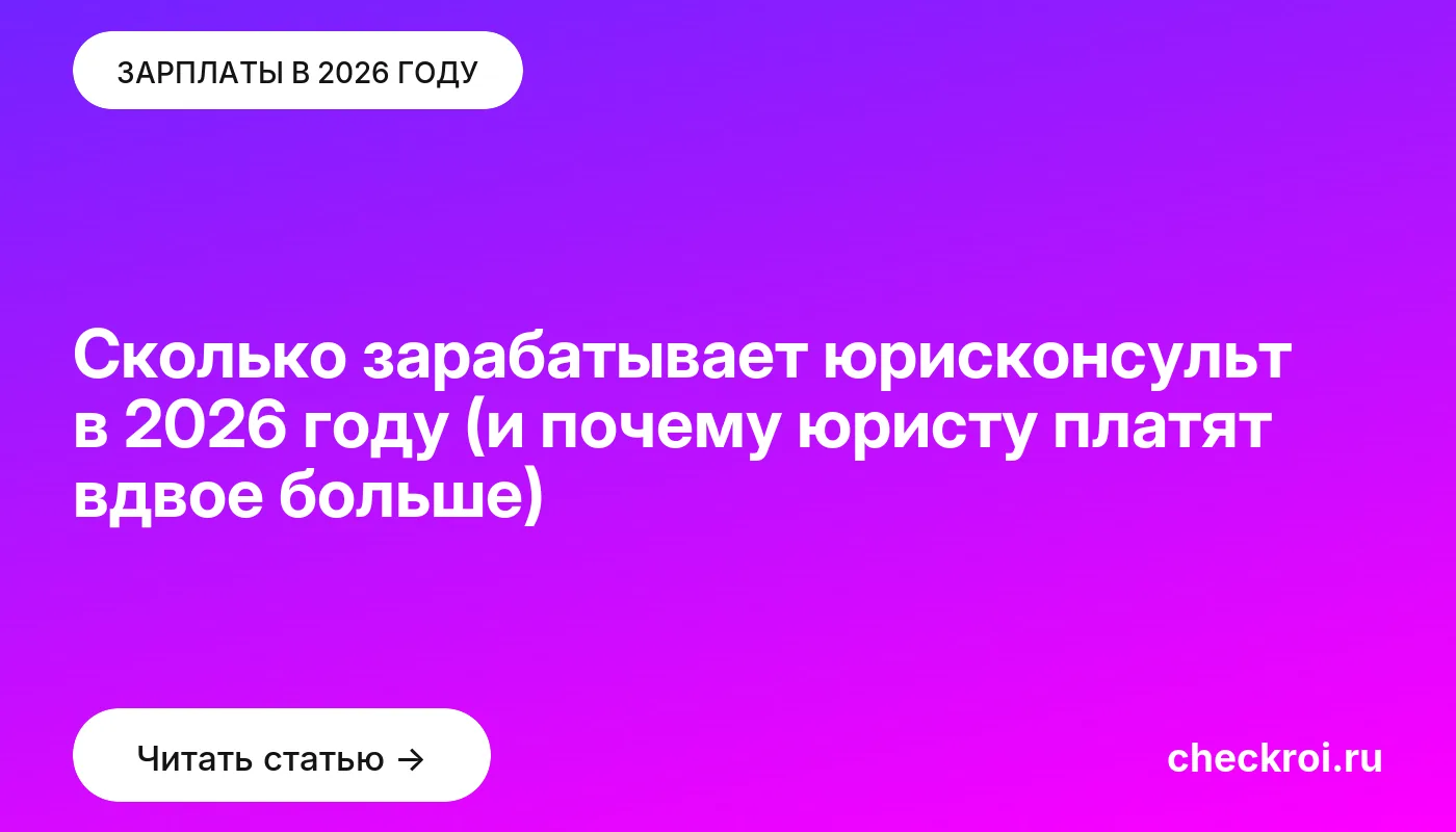 Обложка: Сколько зарабатывает юрисконсульт в 2026 году (и почему юристу платят вдвое больше)