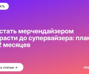Обложка: Как стать мерчендайзером и дорасти до супервайзера: план на 12 месяцев
