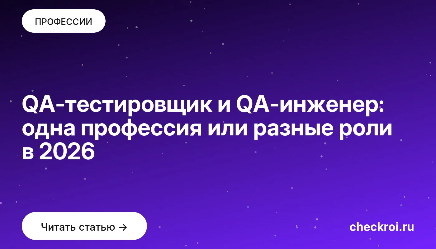 Обложка: QA-тестировщик и QA-инженер: одна профессия или разные роли в 2026