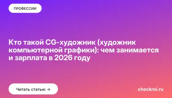 Обложка: Кто такой CG-художник (художник компьютерной графики): чем занимается и зарплата в 2026 году