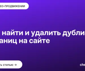 Обложка: Как найти и удалить дубли страниц на сайте