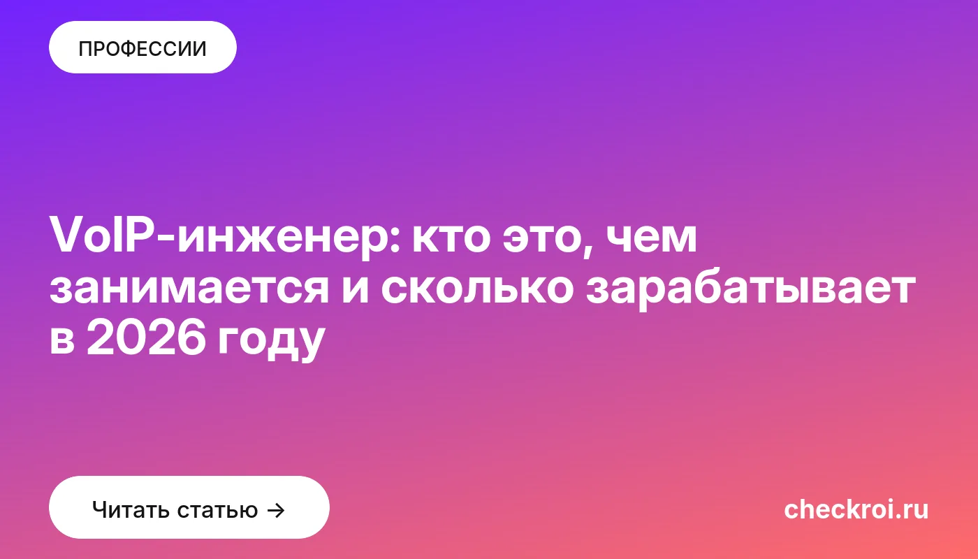 Обложка: VoIP инженер: кто это, чем занимается и сколько зарабатывает в 2026 году