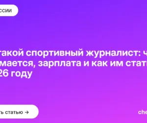 Обложка: Кто такой спортивный журналист: чем занимается, зарплата и как им стать в 2026 году