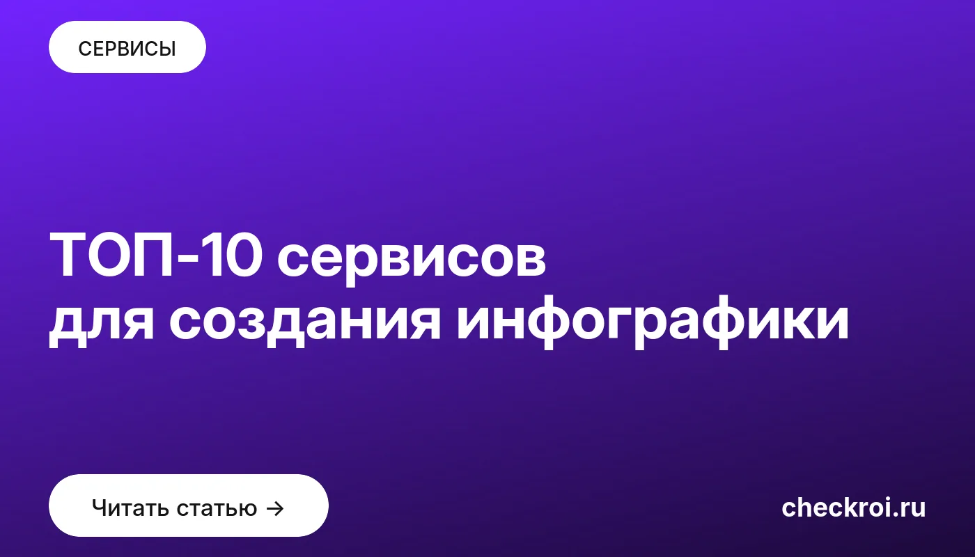 Обложка: ТОП 10 сервисов для создания инфографики
