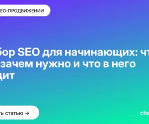 Обложка: Разбор SEO для начинающих: что это, зачем нужно и что в него входит