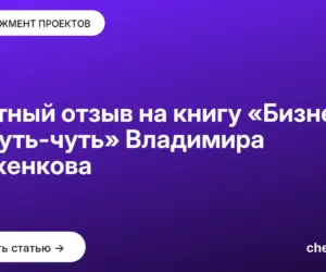 Обложка: Честный отзыв на книгу «Бизнес по чуть чуть» Владимира Моженкова