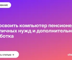 Обложка: Как освоить компьютер пенсионеру: для личных нужд и дополнительного заработка