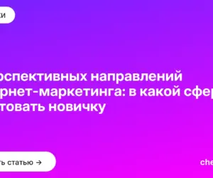 Обложка: 8 перспективных направлений интернет маркетинга: в какой сфере стартовать новичку