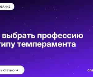 Обложка: Как выбрать профессию по типу темперамента