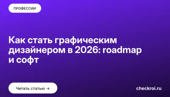 Обложка: Как стать графическим дизайнером в 2026: roadmap и софт