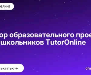 Обложка: Обзор образовательного проекта для школьников TutorOnline