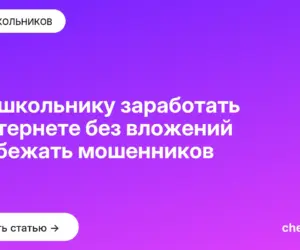 Обложка: Как школьнику заработать в интернете без вложений и избежать мошенников