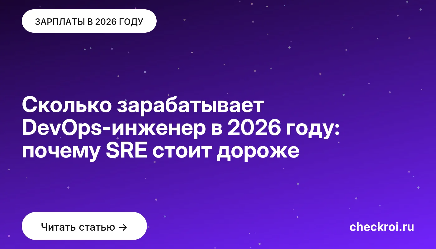 Обложка: Сколько зарабатывает DevOps-инженер в 2026 году: почему SRE стоит дороже