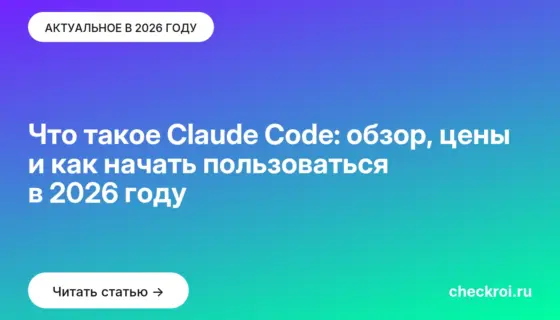 Обложка: Что такое Claude Code: обзор, цены и как начать пользоваться в 2026 году