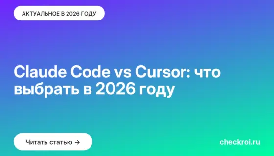 Обложка: Claude Code vs Cursor: что выбрать в 2026 году
