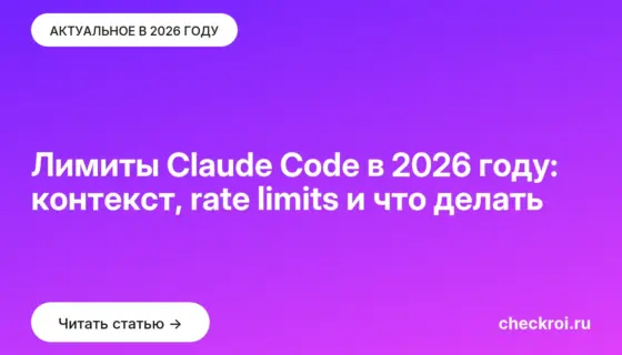 Обложка: Лимиты Claude Code в 2026 году: контекст, rate limits и что делать