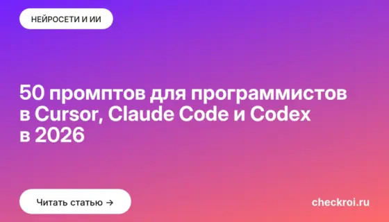 Обложка: 50 промптов для программистов в Cursor, Claude Code и Codex в 2026