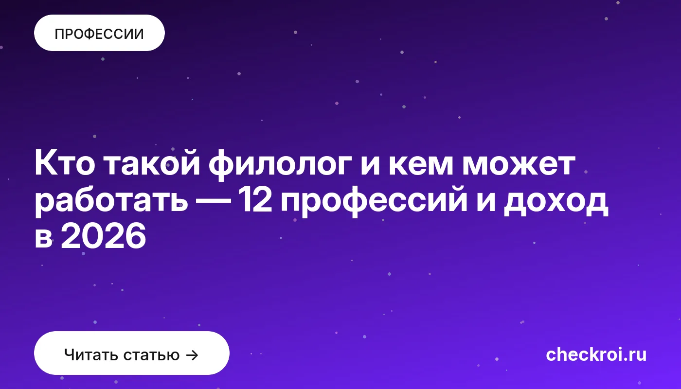 Статья: Кто такой филолог и кем может работать — 12 профессий и доход в 2026 Обложка: Кто такой филолог и кем может работать — 12 профессий и доход в 2026