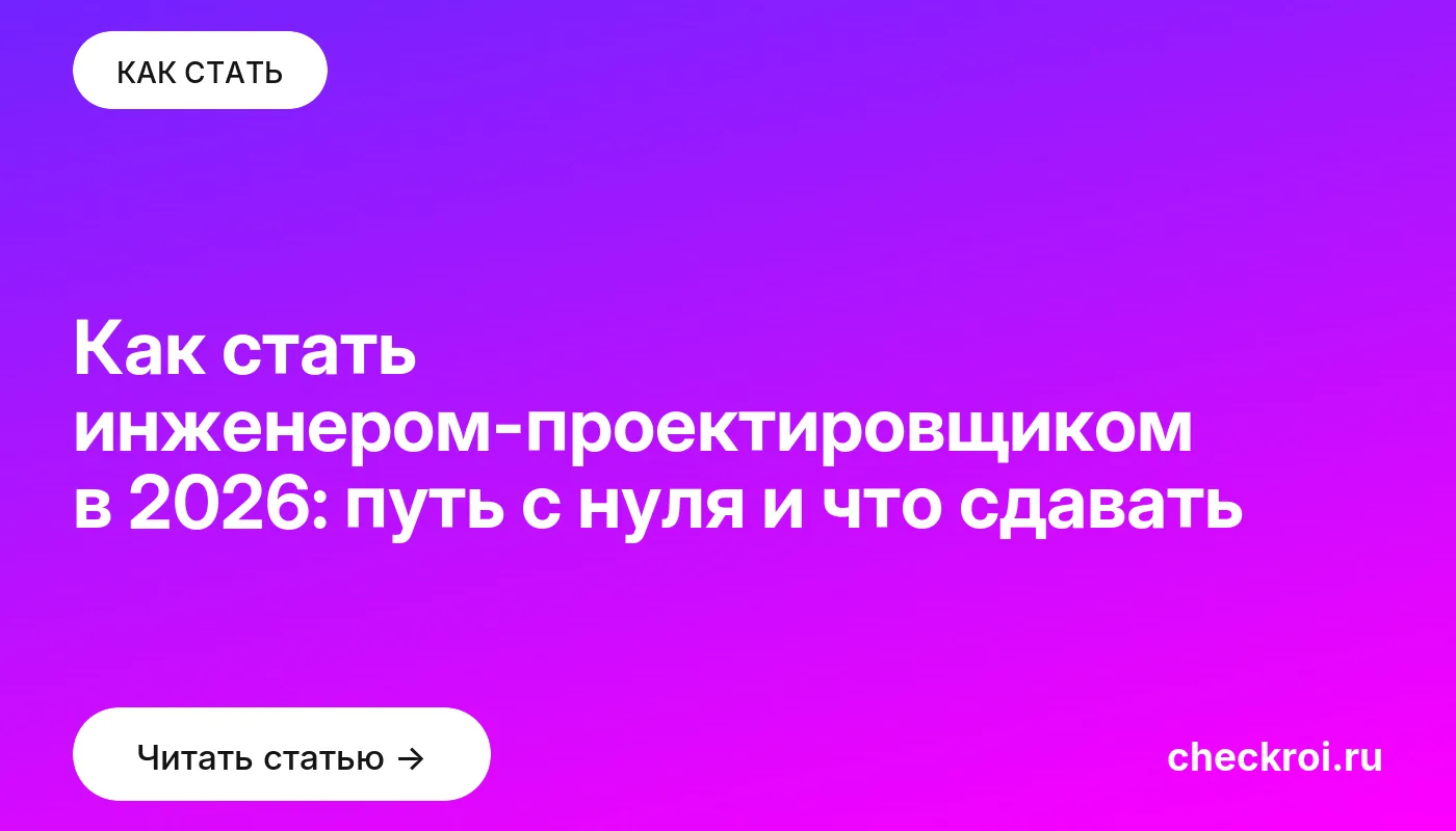 Обложка: Как стать инженером проектировщиком в 2026: путь с нуля и что сдавать
