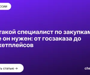 Обложка: Кто такой специалист по закупкам и где он нужен: от госзаказа до маркетплейсов