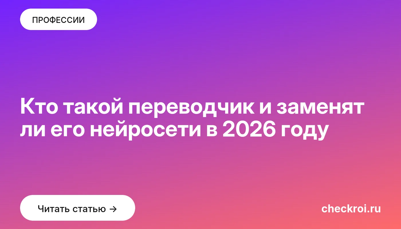 Обложка: Кто такой переводчик и заменят ли его нейросети в 2026 году