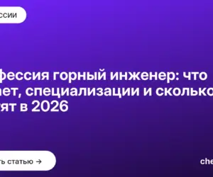 Обложка: Профессия горный инженер: что делает, специализации и сколько платят в 2026