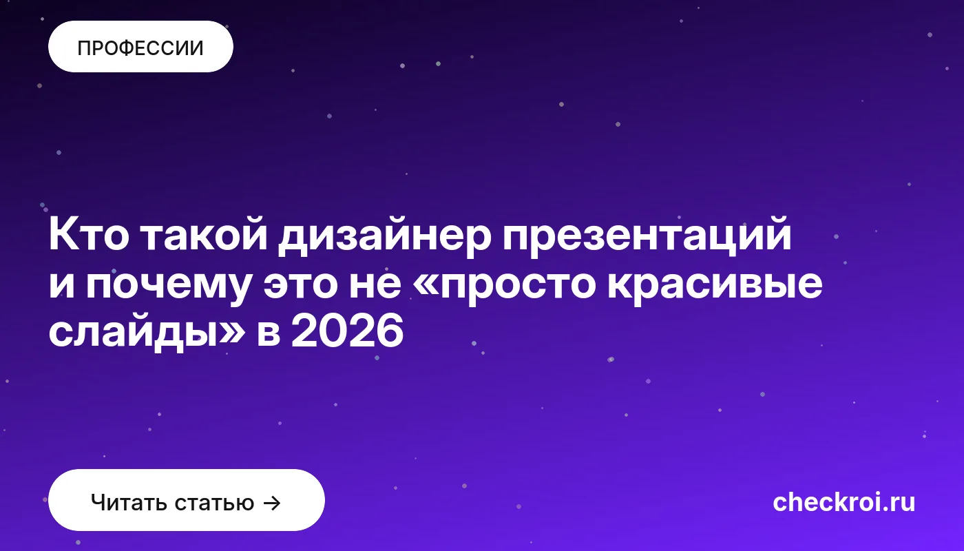 Обложка: Кто такой дизайнер презентаций и почему это не «просто красивые слайды» в 2026