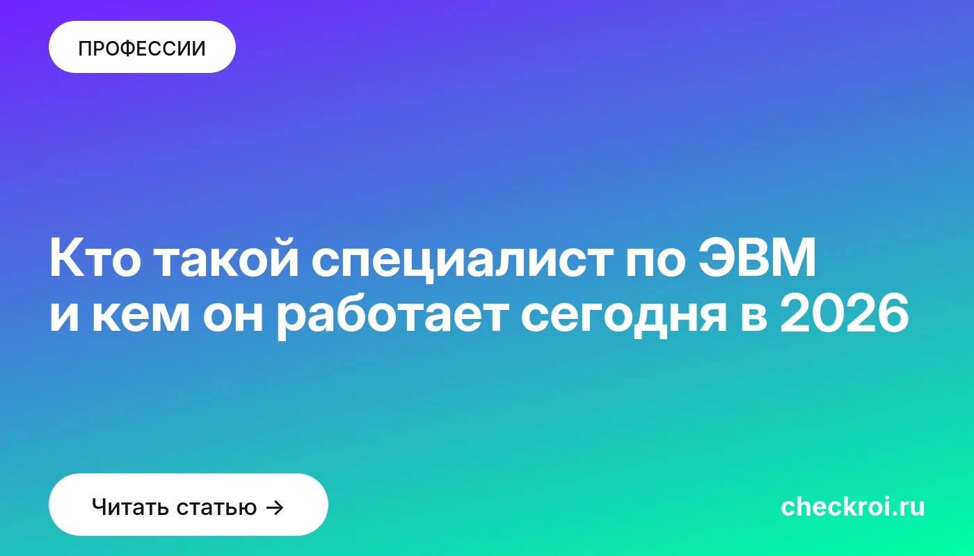 Обложка: Кто такой специалист по ЭВМ и кем он работает сегодня в 2026