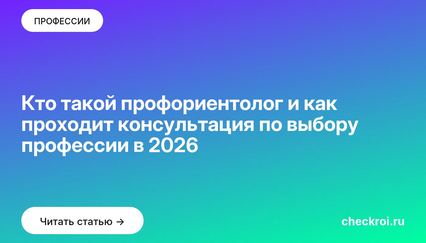 Обложка: Кто такой профориентолог и как проходит консультация по выбору профессии в 2026