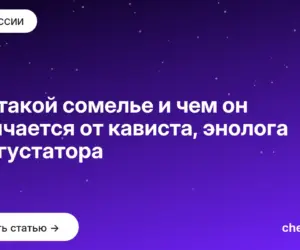 Обложка: Кто такой сомелье и чем он отличается от кависта, энолога и дегустатора