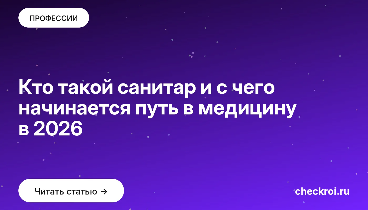 Обложка: Кто такой санитар и с чего начинается путь в медицину в 2026