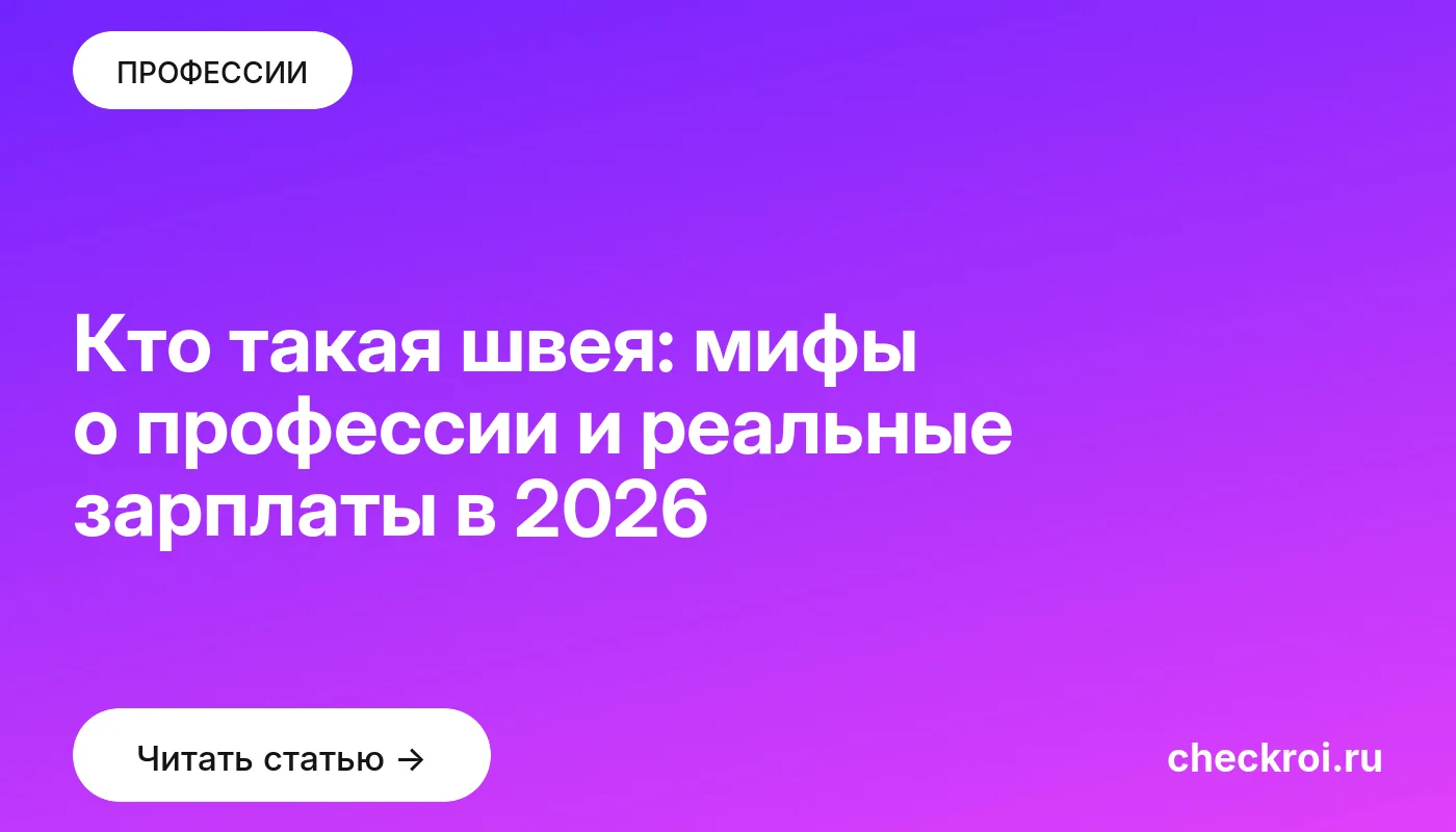 Обложка: Кто такая швея: мифы о профессии и реальные зарплаты в 2026