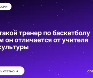 Обложка: Кто такой тренер по баскетболу и чем он отличается от учителя физкультуры