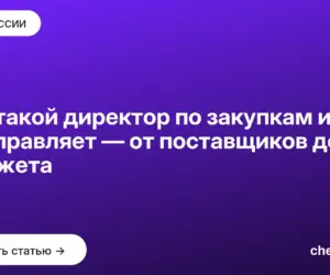 Обложка: Кто такой директор по закупкам и чем он управляет — от поставщиков до бюджета