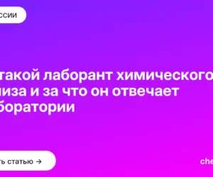 Обложка: Кто такой лаборант химического анализа и за что он отвечает в лаборатории