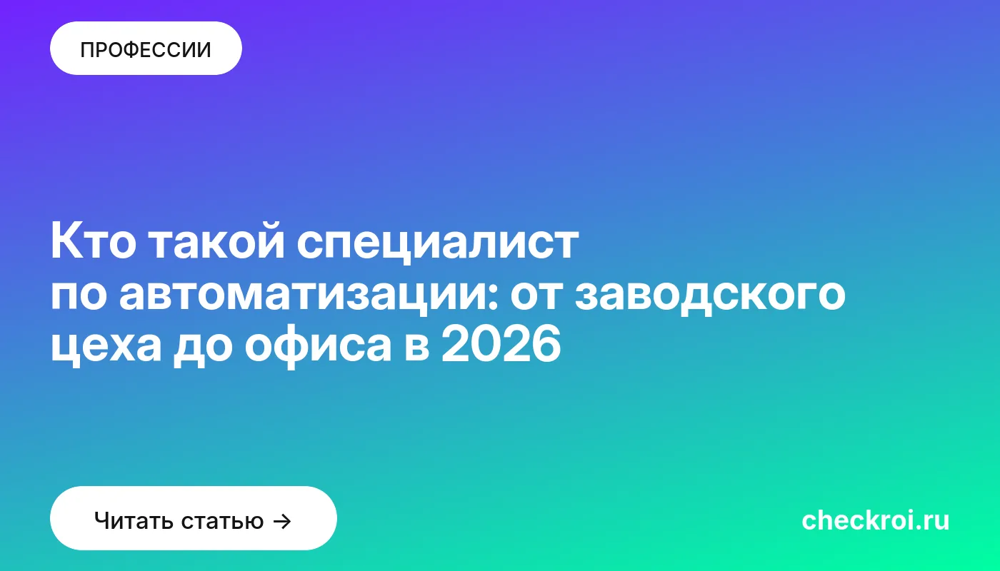 Обложка: Кто такой специалист по автоматизации: от заводского цеха до офиса в 2026