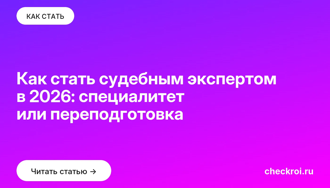 Обложка: Как стать судебным экспертом в 2026: специалитет или переподготовка