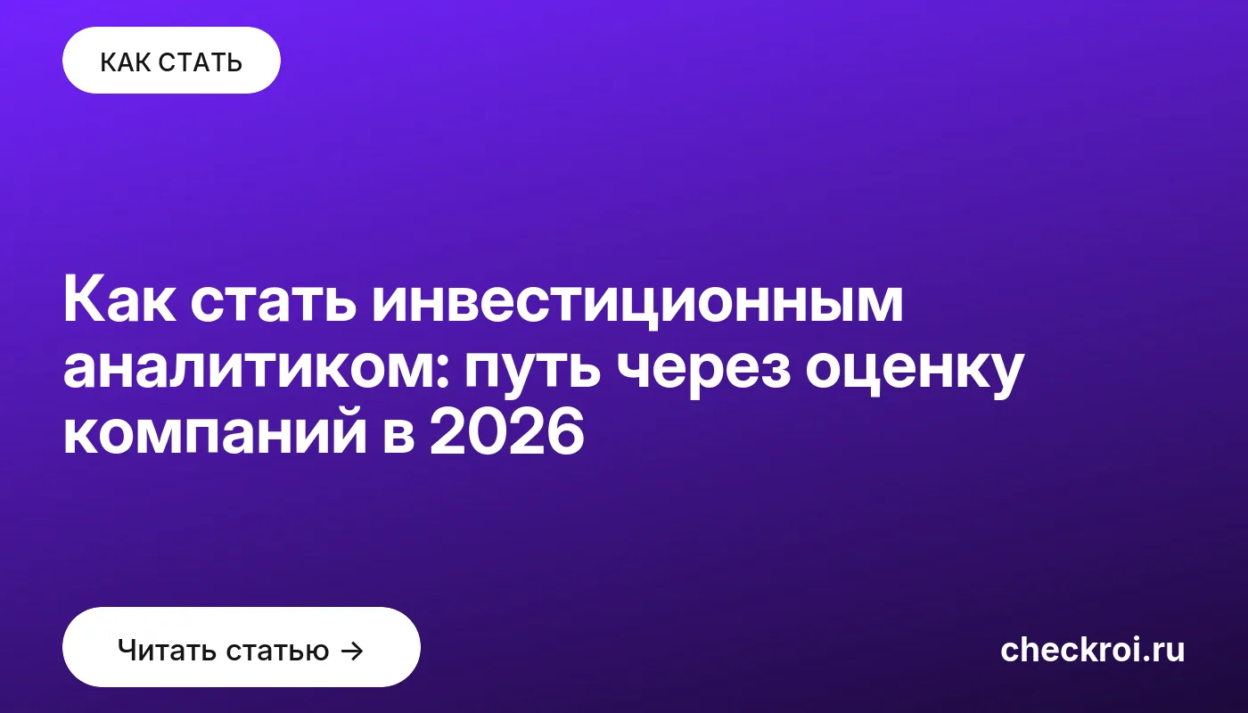 Обложка: Как стать инвестиционным аналитиком: путь через оценку компаний в 2026