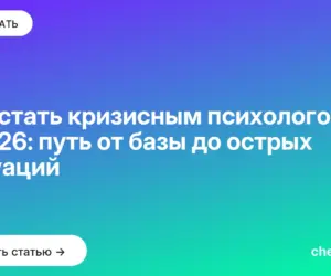 Обложка: Как стать кризисным психологом в 2026: путь от базы до острых ситуаций