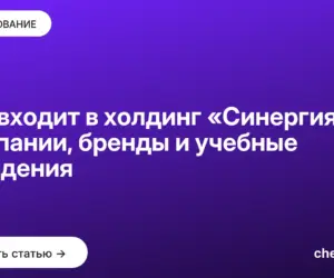 Обложка: Что входит в холдинг «Синергия»: компании, бренды и учебные заведения