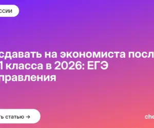 Обложка: Что сдавать на экономиста после 9 и 11 класса в 2026: ЕГЭ и направления
