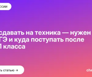Обложка: Что сдавать на техника — нужен ли ЕГЭ и куда поступать после 9 и 11 класса