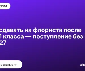 Обложка: Что сдавать на флориста после 9 и 11 класса — поступление без ЕГЭ в 2027