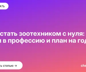 Обложка: Как стать зоотехником с нуля: три пути в профессию и план на год